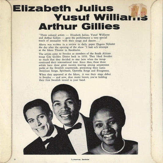 Elizabeth, Yusuf Och Arthur : Africa (7", EP)