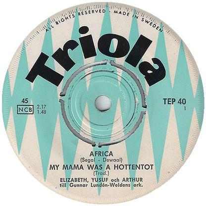 Elizabeth, Yusuf Och Arthur : Africa (7", EP)