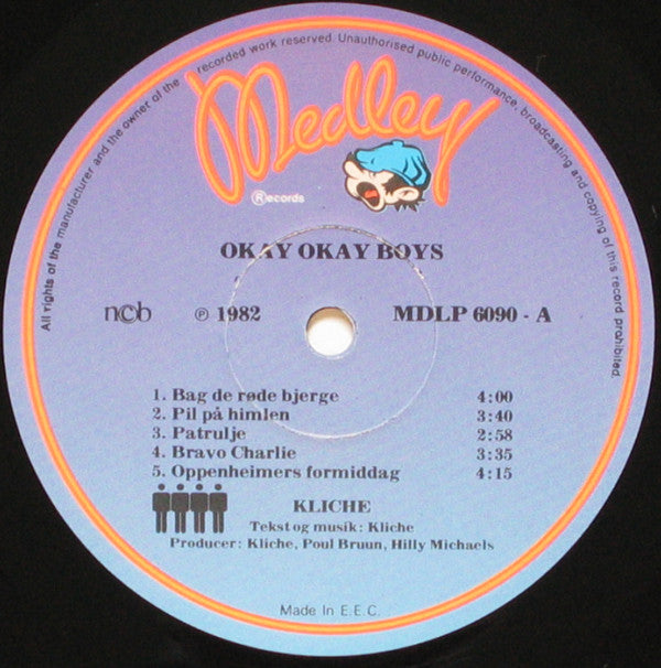 Kliché* : Okay Okay Boys (LP, Album)