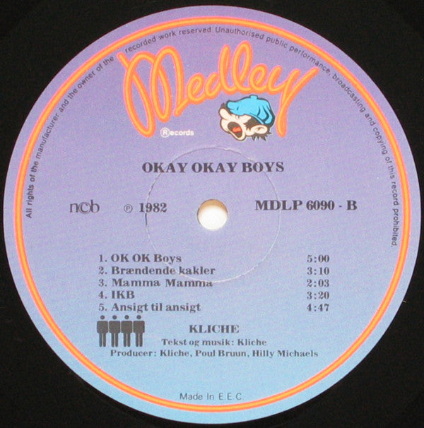 Kliché* : Okay Okay Boys (LP, Album)