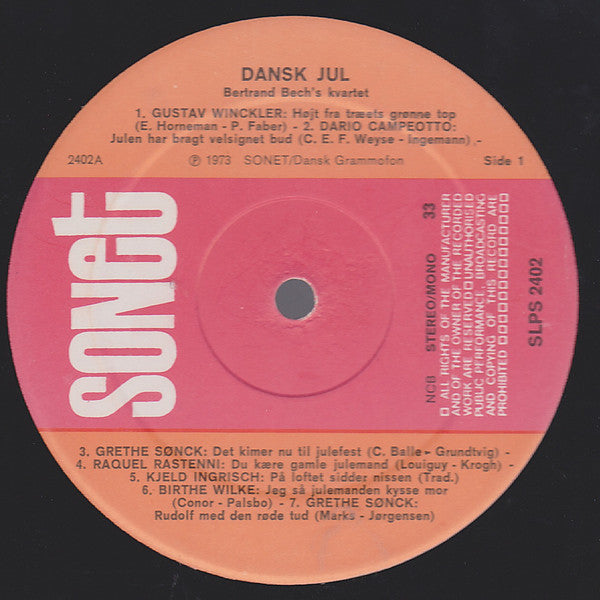 Various : Dansk Jul (LP, Mono, RE)