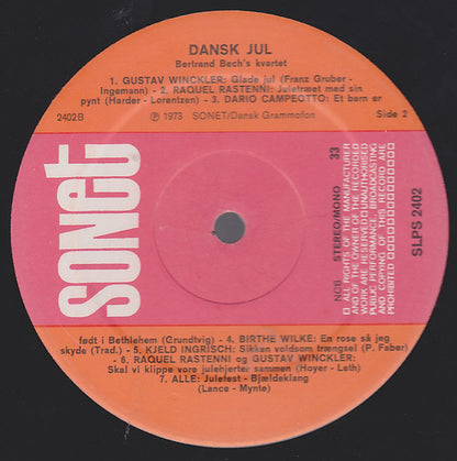 Various : Dansk Jul (LP, Mono, RE)