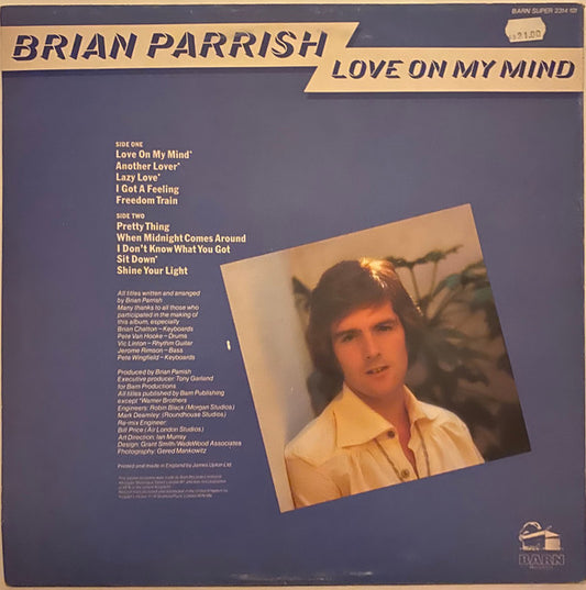 Brian Parrish : Love On My Mind (LP, Album)