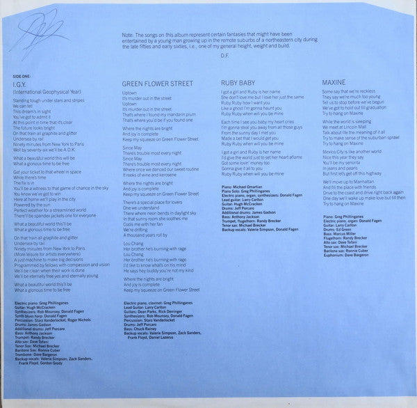 Donald Fagen : The Nightfly (LP, Album, RE, RP)