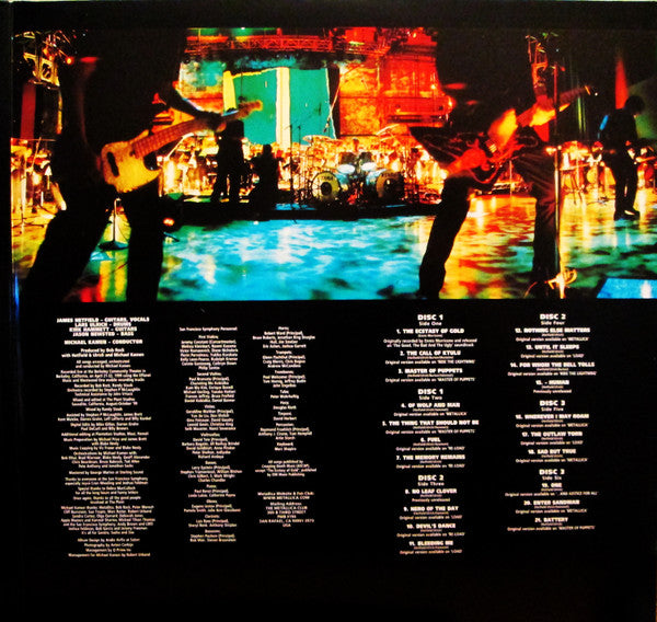 Metallica With Michael Kamen Conducting San Francisco Symphony : S&M (3xLP, RE, Gat)