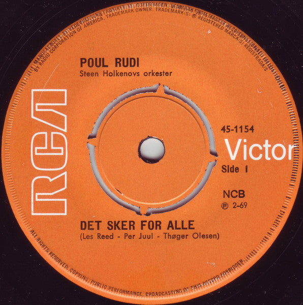 Poul Rudi : Det Sker For Alle (7", Single)
