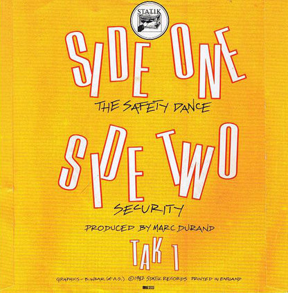 Men Without Hats : The Safety Dance (7", Single)