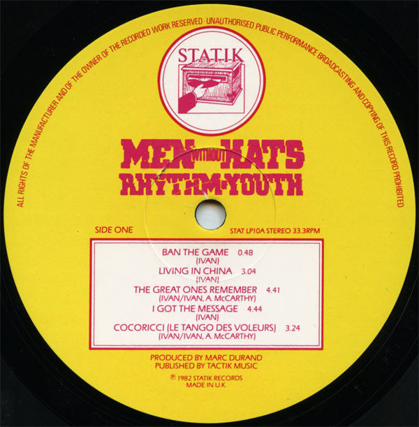 Men Without Hats : Rhythm Of Youth (LP, Album)