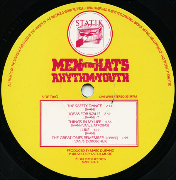Men Without Hats : Rhythm Of Youth (LP, Album)