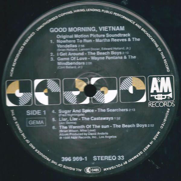 Various : Good Morning, Vietnam (The Original Motion Picture Soundtrack) (LP, Comp)