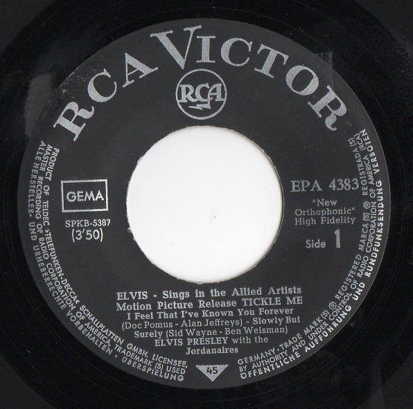 Elvis* : Tickle Me (7", EP)