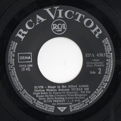 Elvis* : Tickle Me (7", EP)
