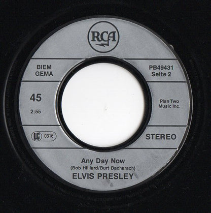 Elvis Presley : In The Ghetto / Any Day Now (7", Single, RE)