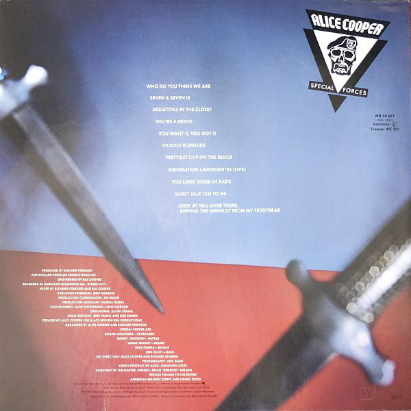 Alice Cooper (2) : Special Forces (LP, Album)