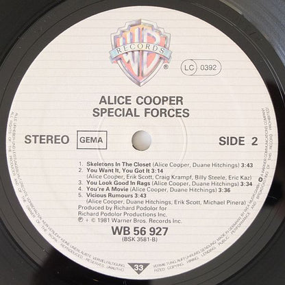 Alice Cooper (2) : Special Forces (LP, Album)