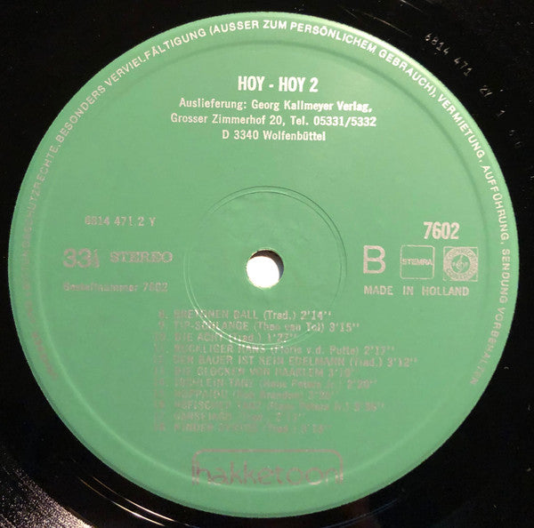 Ru van Veen : Hoy-Hoy 2 (Alte Und Neue Kindertänze) (LP)