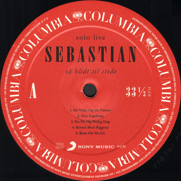 Sebastian (5) : Så Blidt Til Stede (2xLP, Album)