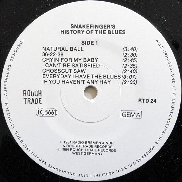 Snakefinger : Snakefinger's History Of The Blues Live In Europe (LP, Album)