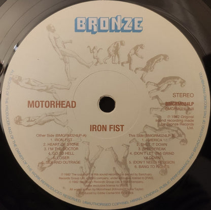 Motörhead : Iron Fist (LP, Album, RE, 180)
