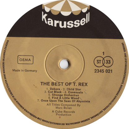 T. Rex : The Best Of T. Rex (LP, Comp)