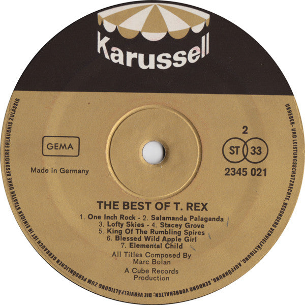 T. Rex : The Best Of T. Rex (LP, Comp)