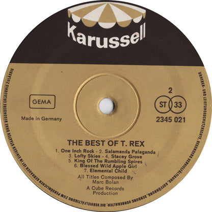 T. Rex : The Best Of T. Rex (LP, Comp)