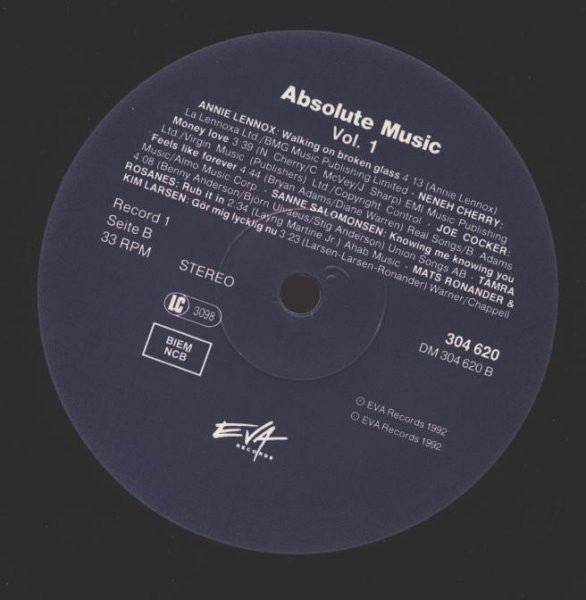 Various : Absolute Music 1 (2xLP, Comp)