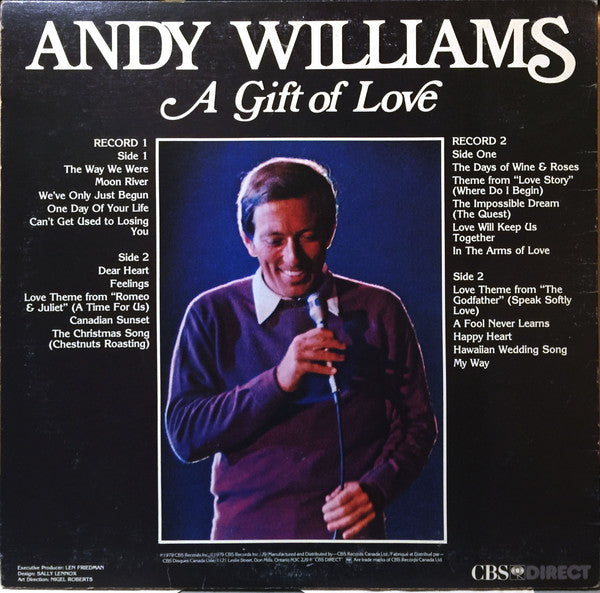 Andy Williams : A Gift Of Love (2xLP, Comp)