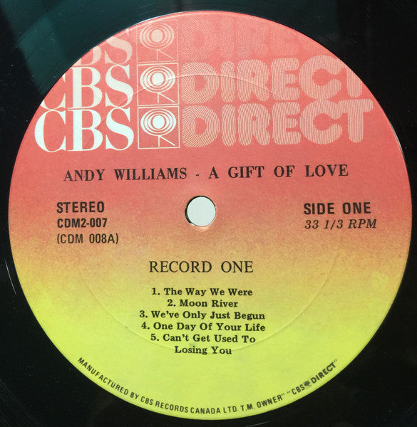 Andy Williams : A Gift Of Love (2xLP, Comp)