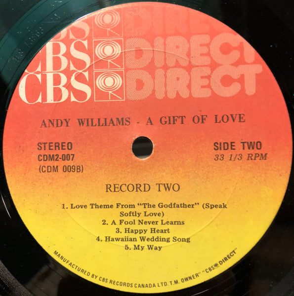 Andy Williams : A Gift Of Love (2xLP, Comp)
