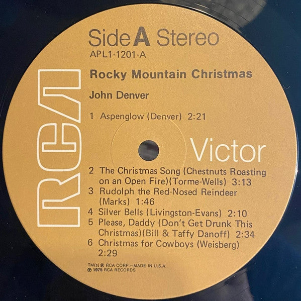 John Denver : Rocky Mountain Christmas (LP, Album, Gat)