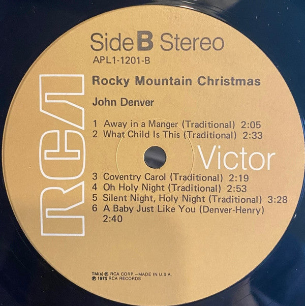 John Denver : Rocky Mountain Christmas (LP, Album, Gat)