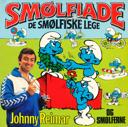 Johnny Reimar Og Smølferne* : Smølfiade - De Smølfiske Lege (LP, Album)