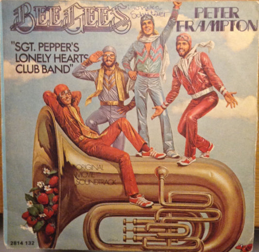 Bee Gees, Peter Frampton : Sgt. Pepper's Lonely Hearts Club Band / With A Little Help From My Friends (7", Single, RE)