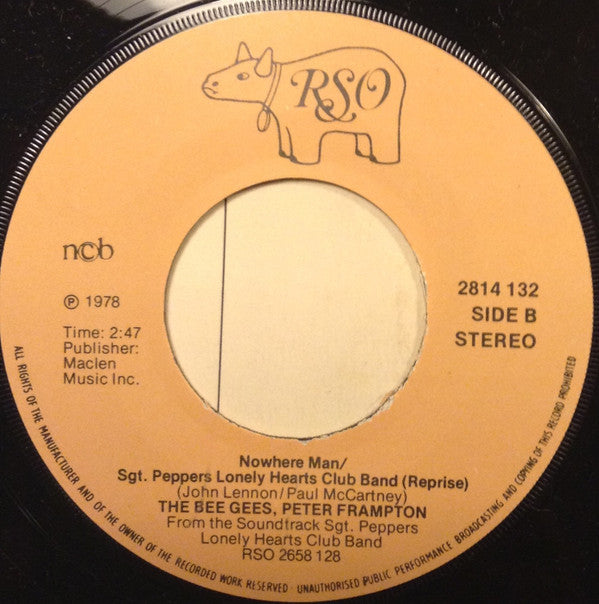 Bee Gees, Peter Frampton : Sgt. Pepper's Lonely Hearts Club Band / With A Little Help From My Friends (7", Single, RE)