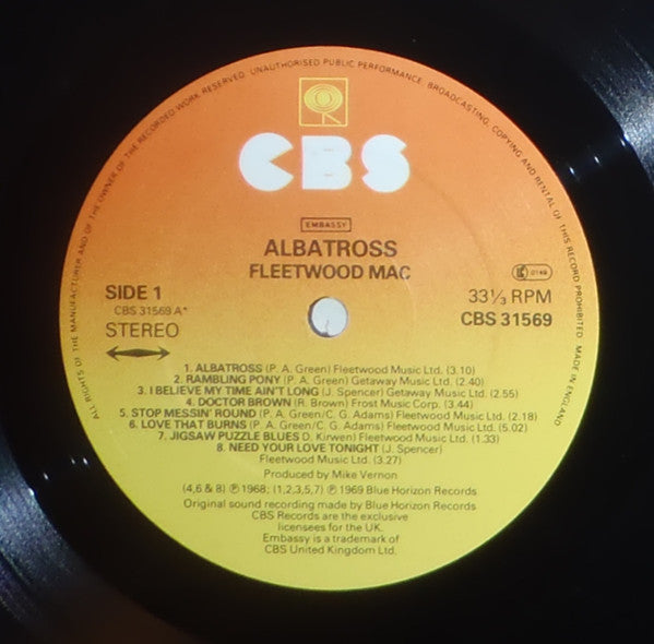 Fleetwood Mac And Christine Perfect : Albatross (LP, Comp, Sun)