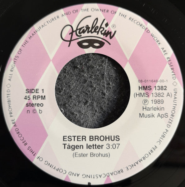 Ester Brohus : Tågen letter (7", Single)