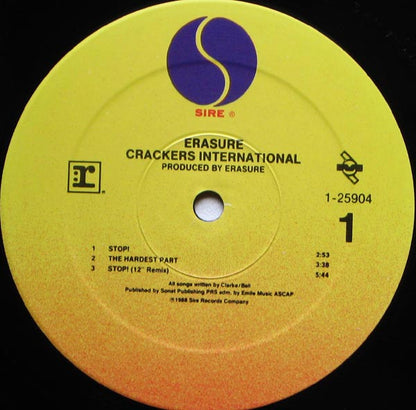 Erasure : Crackers International (12", MiniAlbum, Spe)