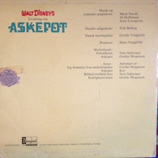 Various : Walt Disney's  Askepot (LP, Album)