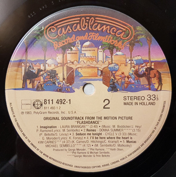 Various : Flashdance (Original Soundtrack From The Motion Picture) (LP, Album)