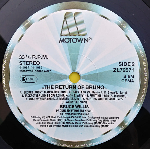Bruce Willis : The Return Of Bruno (LP, Album)