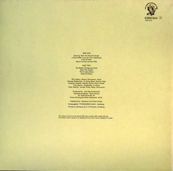 Genesis : Selling England By The Pound (LP, Album, Gat)