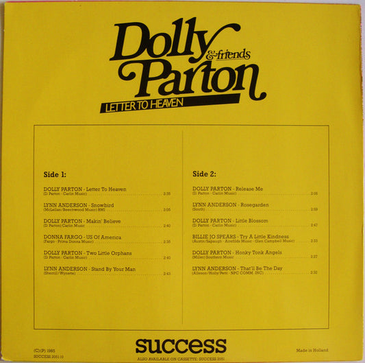 Dolly Parton & Friends* : Letter To Heaven (LP, Comp)