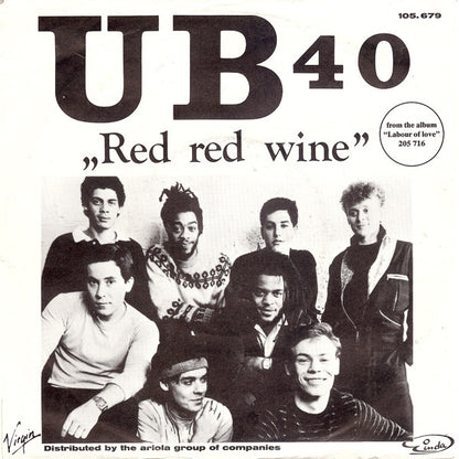 UB40 : Red Red Wine (7", Single)
