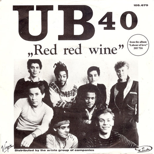UB40 : Red Red Wine (7", Single)