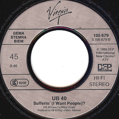 UB40 : Red Red Wine (7", Single)