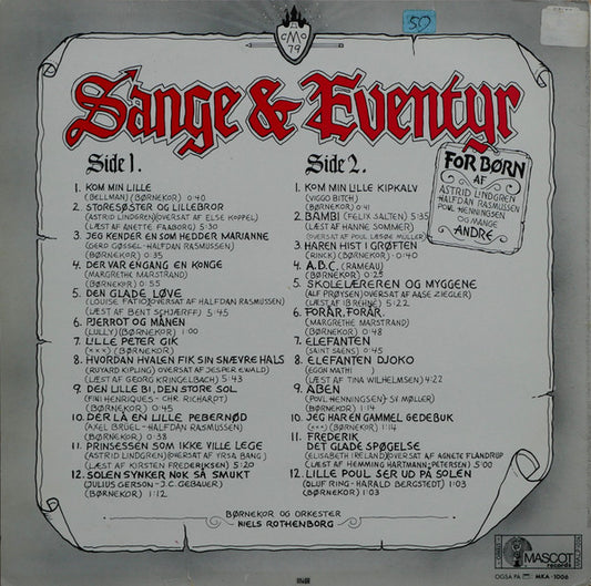 Various : Sange & Eventyr For Børn (LP, Comp)