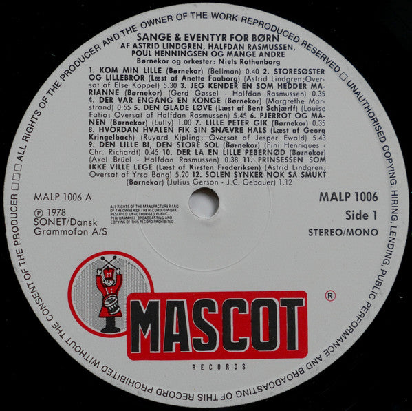 Various : Sange & Eventyr For Børn (LP, Comp)