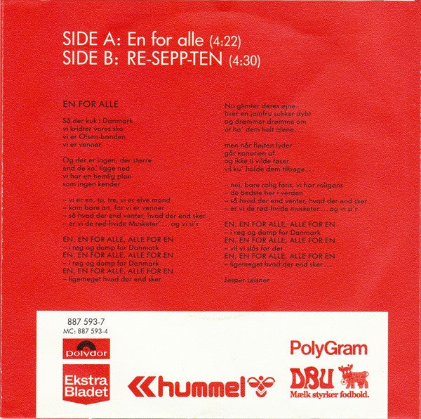 EM Holdet : En For Alle (7", Single)