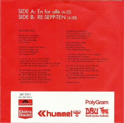 EM Holdet : En For Alle (7", Single)